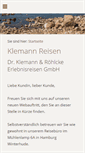 Mobile Screenshot of klemann-reisen.de